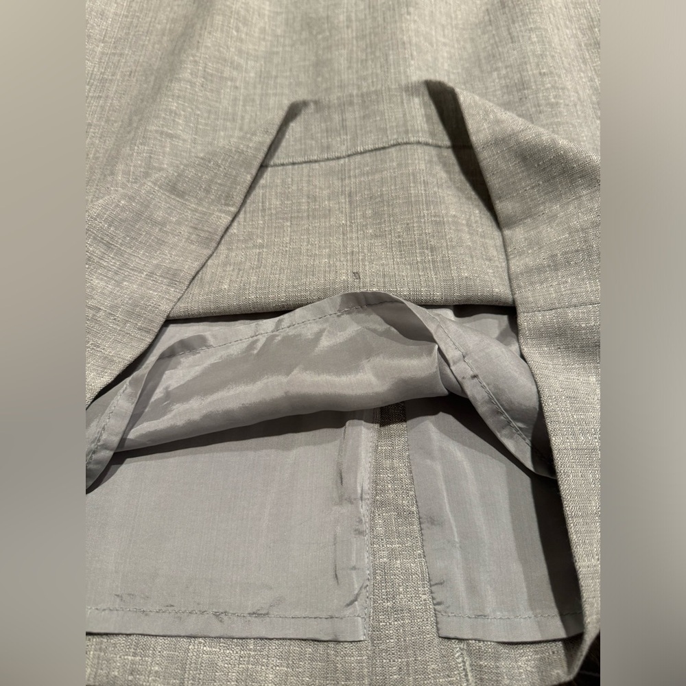 Reiss Thea Sheath Dress Tailored Gray Wool Blend Womens Size 6 - Picture 10 of 15